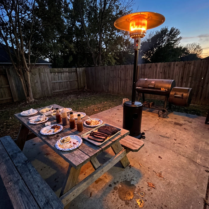 Backyard cookouts go well past dark now.