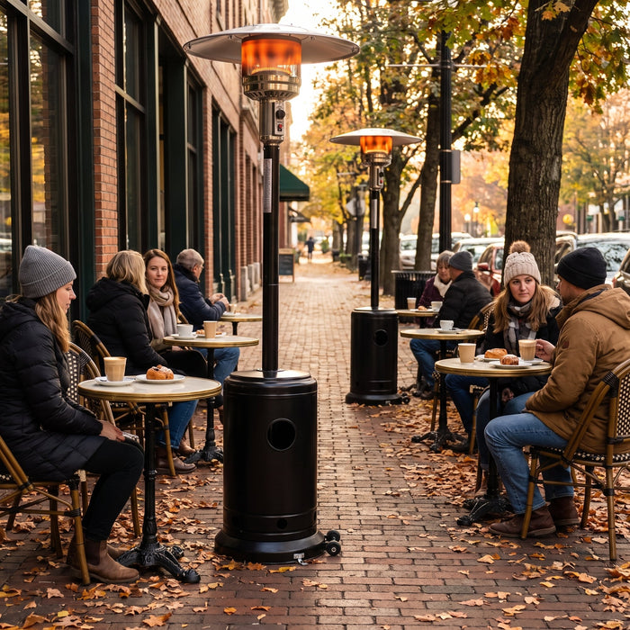 Coffee shop patio game changer.