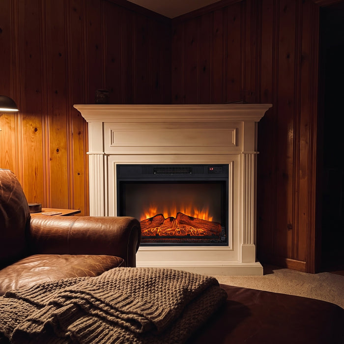 Warms our whole den.
