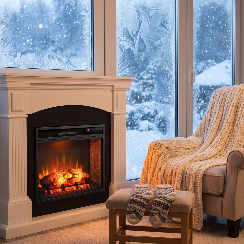 A Real-Looking Fire. <em>None of the Work.</em>