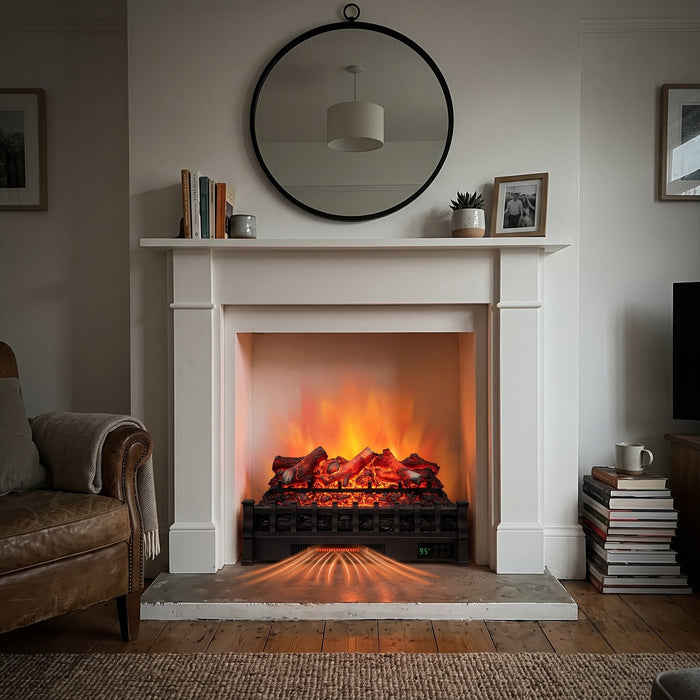 Perfect in my white fireplace.