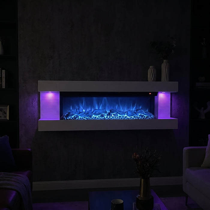 Blue flame for movie night.