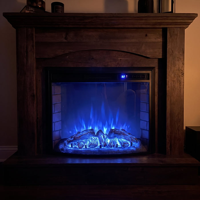 Blue flame for movie night.