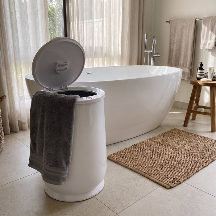 Warm towels make winter mornings bearable.