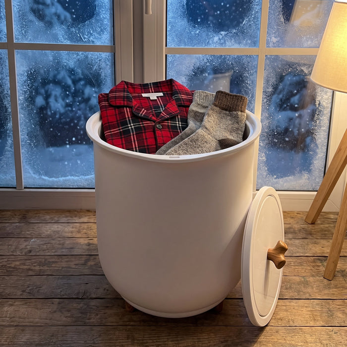 Warm pajamas on winter nights.