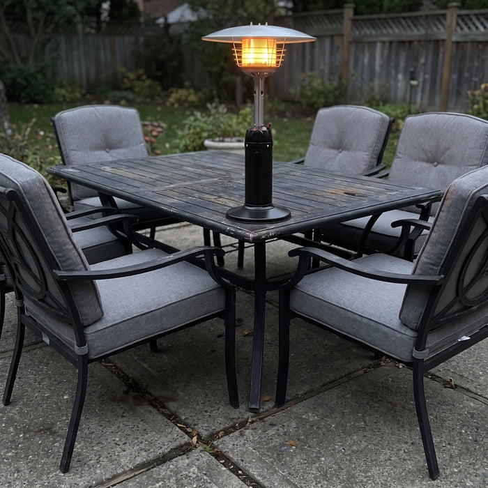 The black one matches our patio set perfectly.