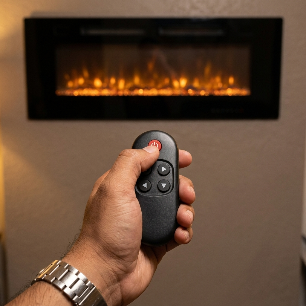 The Crystal Panel Wide - A7_remote_in_hand