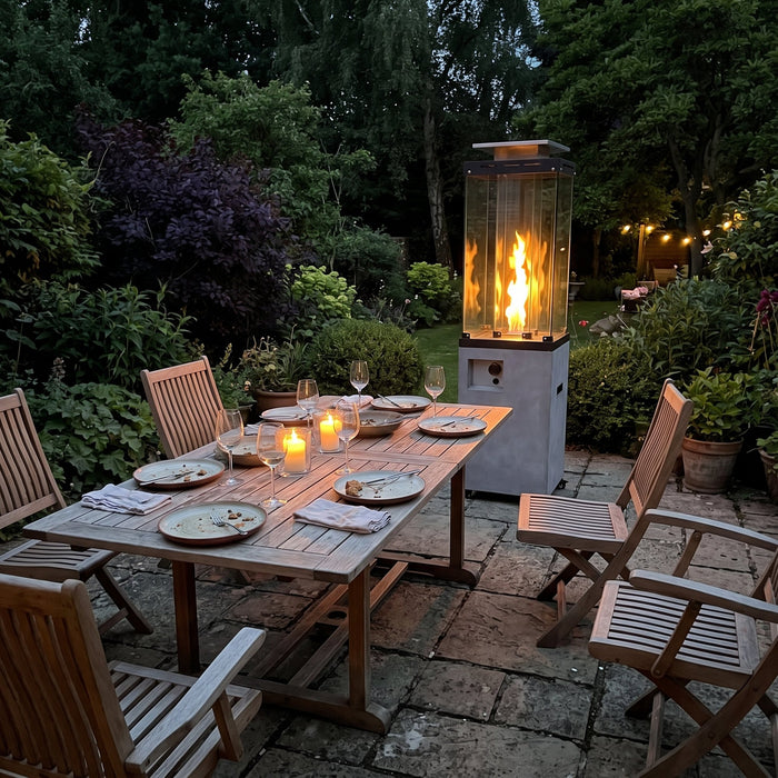 Our patio dinners go until midnight now.
