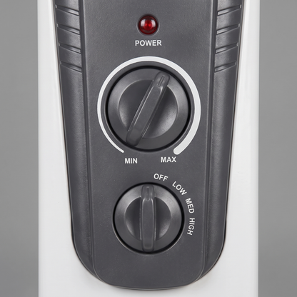 Ivory Column control panel with white labels