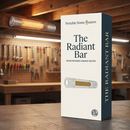 The Radiant Bar Garage Heater — phh24rbg_A10_gmc_brass