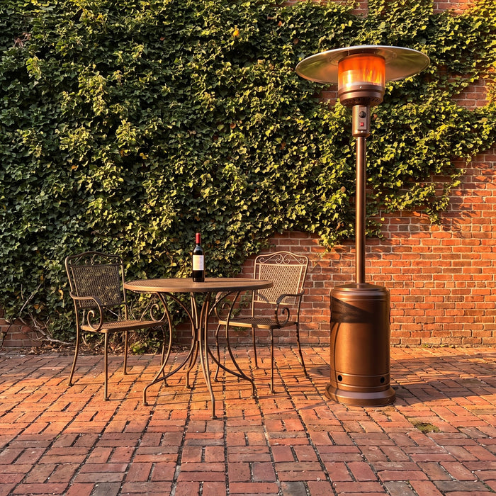 The Bronze matches our brick patio.