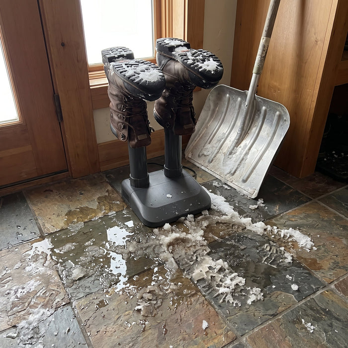 No more putting on soggy boots.
