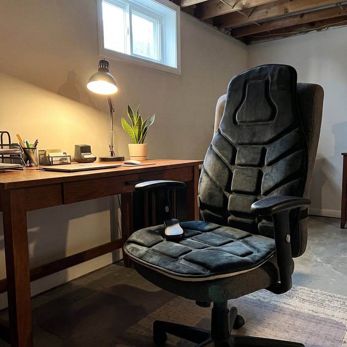 My chilly home office got cozy.