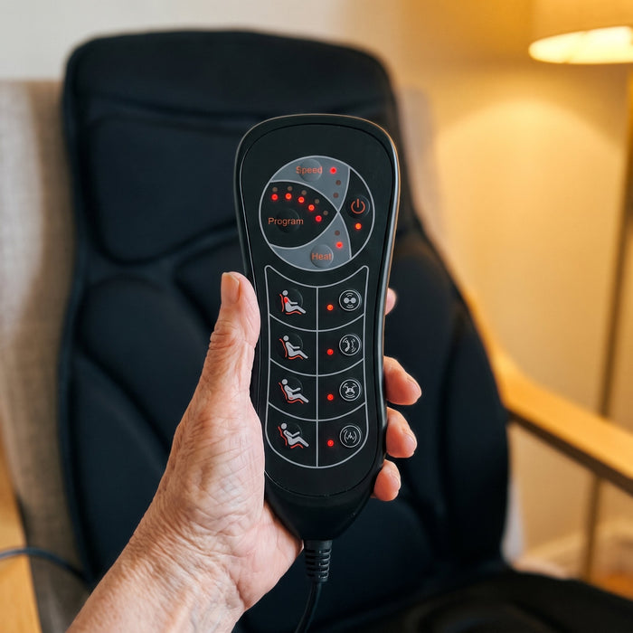 The remote is simple.
