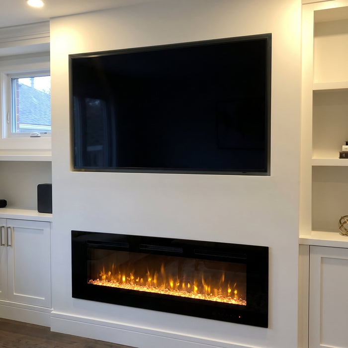 Looks built in under our TV.