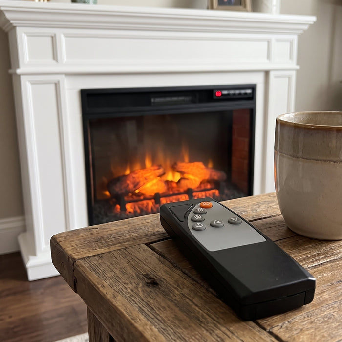 Remote stays by my chair.