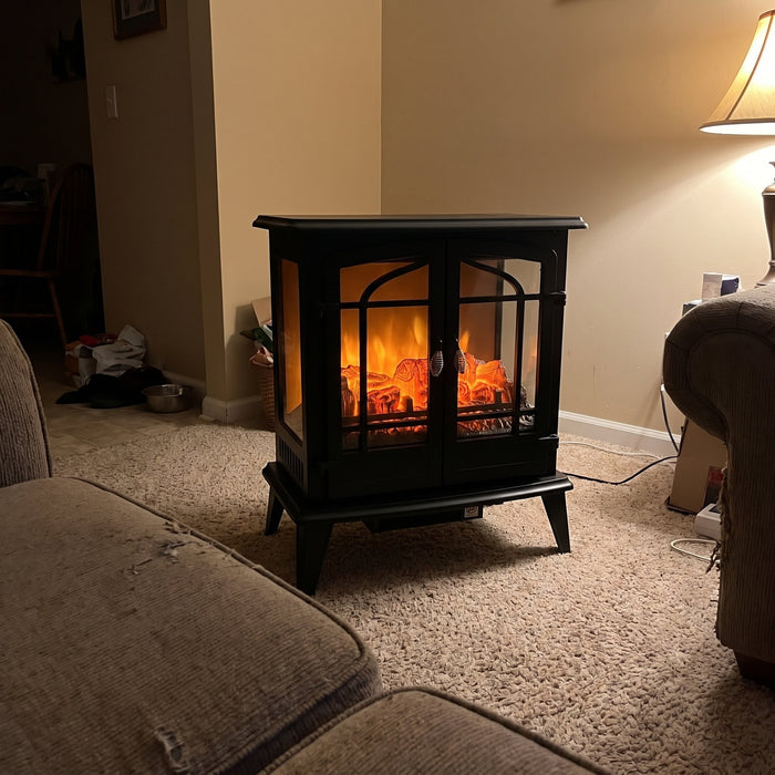 Looks just like a real wood stove.