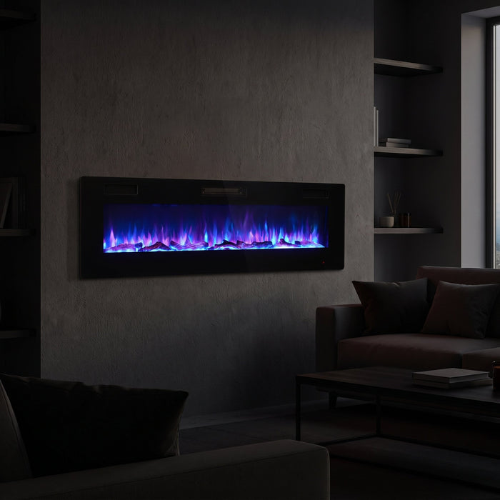 Blue flame for movie night.