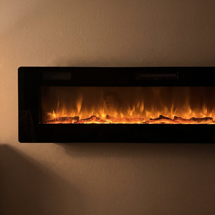 The flame looks real up close.