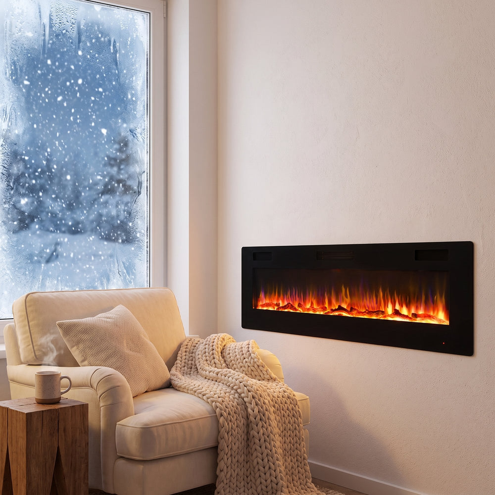 A Fireplace Wall. <em>No Chimney Needed.</em>
