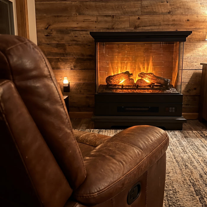 My den feels like a cabin now.