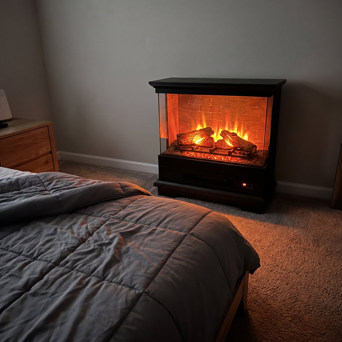 Cozy bedroom every evening.