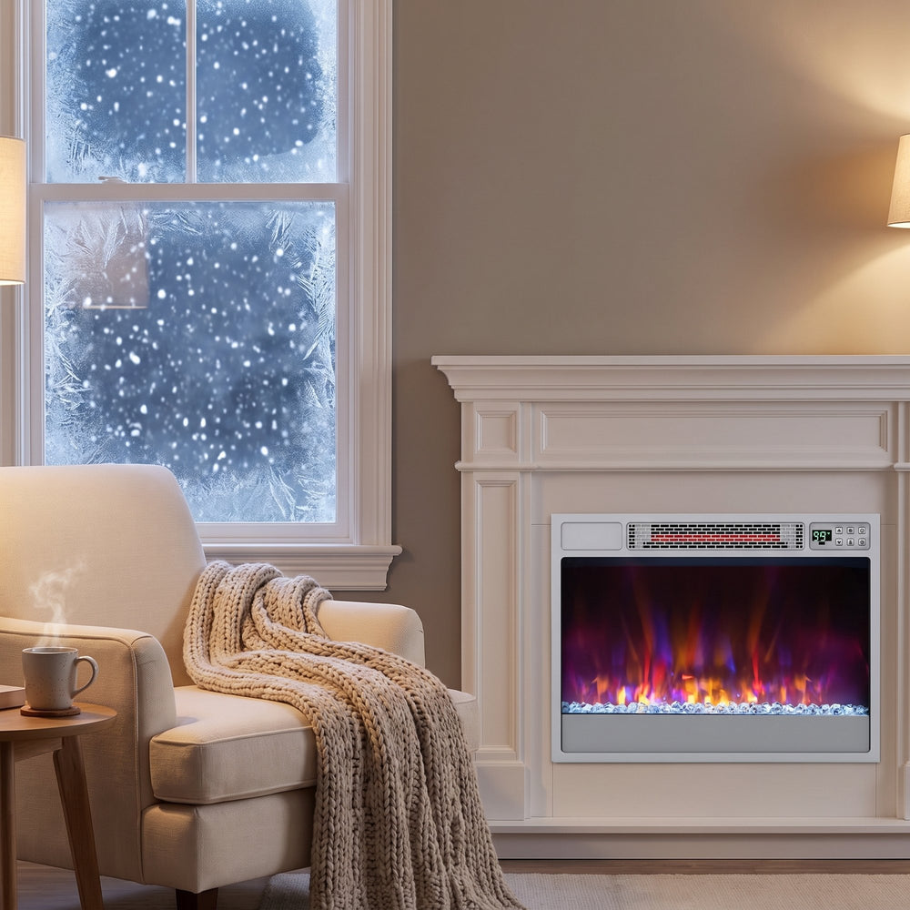 A Modern Fireplace. <em>No Chimney Needed.</em>