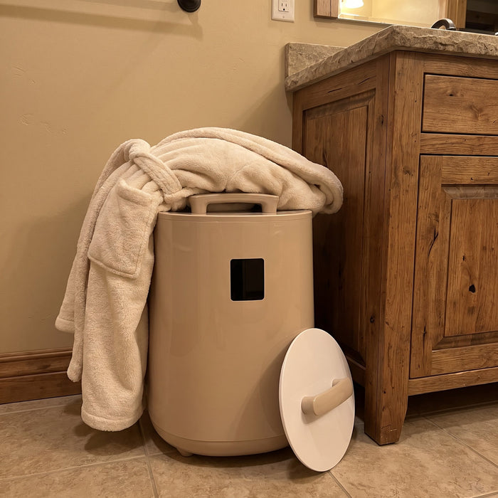 Mocha looks great with our wood vanity.